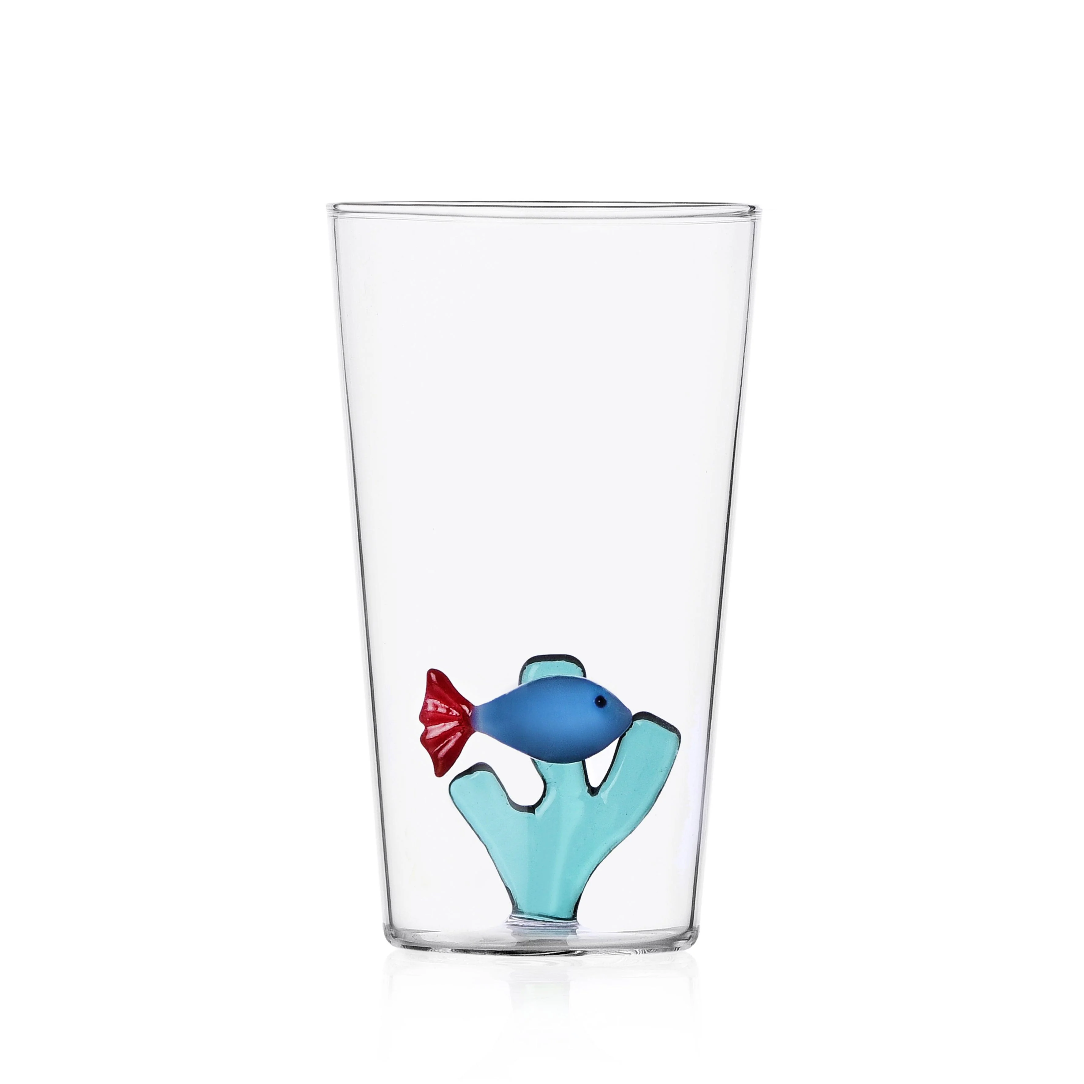 Ichendorf Milano | Bicchiere da Cocktail con Pesce in vetro Borosilicato Marine Garden - Image 6
