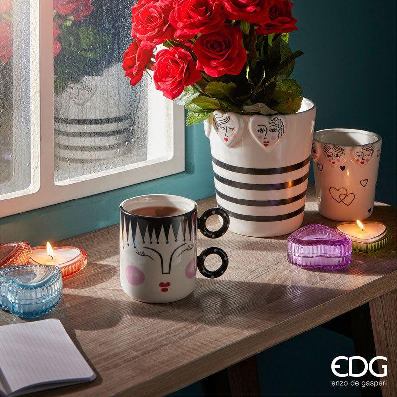 Candela Cuore H 4 cm Ø 9 cm EDG Enzo De Gasperi - Image 3