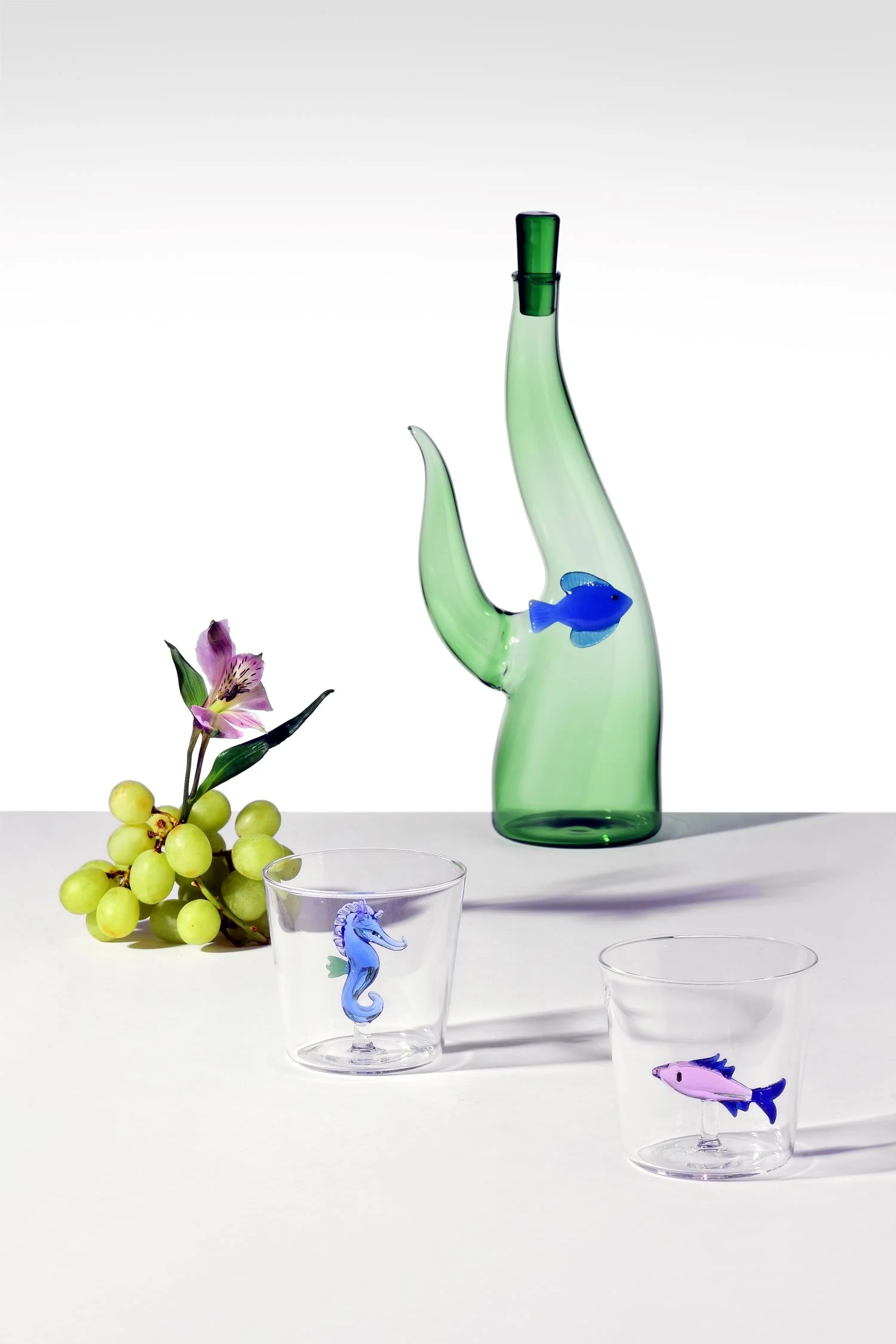 Ichendorf Milano | Bicchiere con Pesce in vetro Borosilicato Marine Garden - Image 12