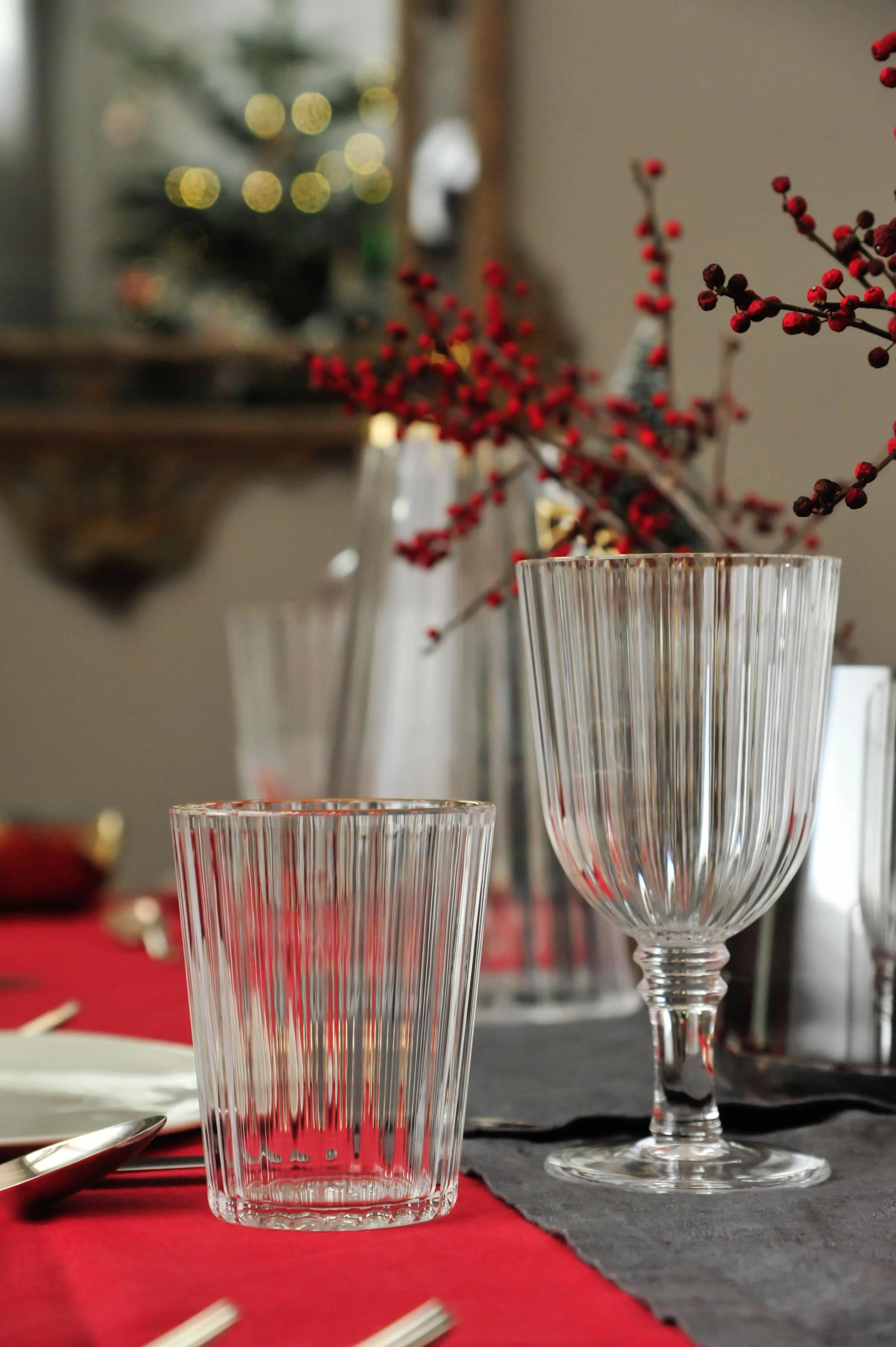 Set 2 pz. Bicchieri acrilico bordo oro 370 ml. WD Lifestyle - Image 3